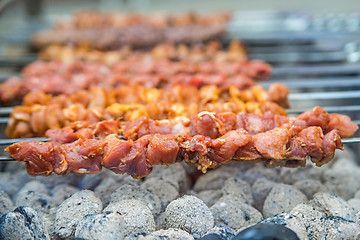 Image showing Kebap on a barbecue