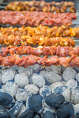 Image showing Kebap on a barbecue