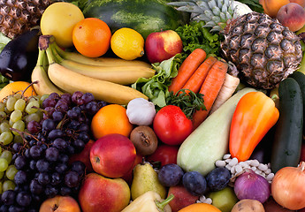 Image showing Fruits and vegetables