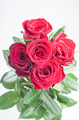 Image showing Bouquet from red roses