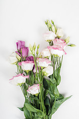 Image showing Beautiful eustoma bouquet