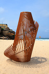 Image showing Sculpture by the Sea exhibit at Bondi Australia