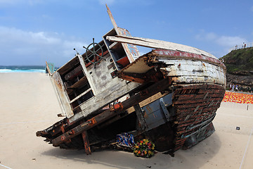 Image showing Sculpture by the Sea exhibit at Bondi Australia