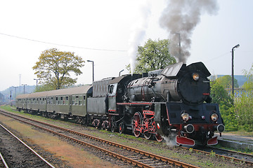 Image showing Steam retro train