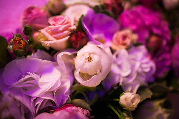 Image showing floral wedding arch