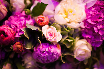 Image showing floral wedding arch