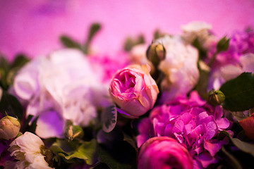 Image showing floral wedding arch