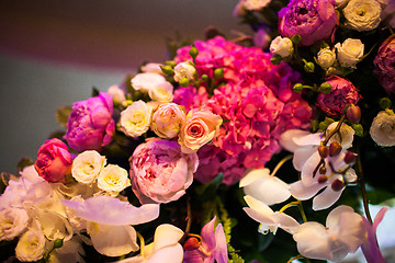 Image showing floral wedding arch