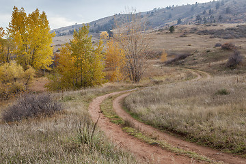 Image showing dirt road in Colorado foothills