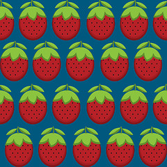 Image showing Strawberries  pattern