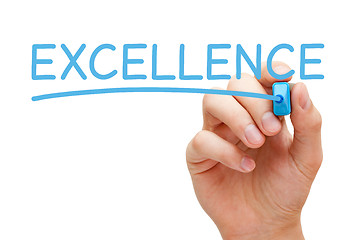 Image showing Excellence Blue Marker