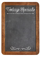 Image showing Today Specials on blackboard