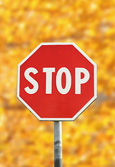 Image showing stop traffic sign