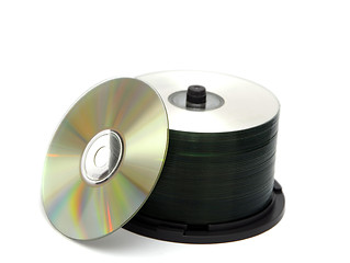 Image showing Rack of CDs