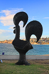 Image showing Sculpture by the Sea exhibit at Bondi Australia