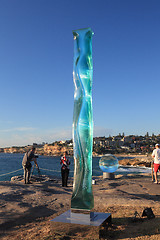 Image showing Sculpture by the Sea exhibit at Bondi Australia