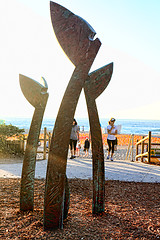 Image showing Sculpture by the Sea exhibit at Bondi Australia