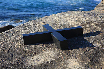 Image showing Sculpture by the Sea exhibit at Bondi Australia