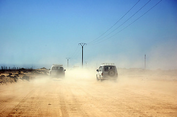 Image showing jeep in the desert