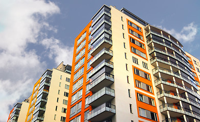 Image showing Apartment building with balconies