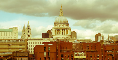 Image showing Retro looking Saint Paul, UK