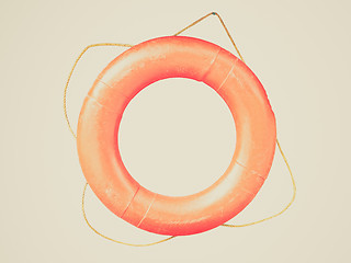 Image showing Retro look Lifebuoy