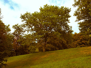 Image showing Retro look Kelvingrove, Glasgow