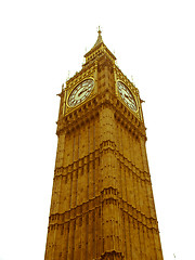 Image showing Retro looking Big Ben