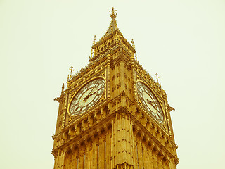 Image showing Retro looking Big Ben