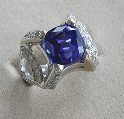 Image showing blue stone ring