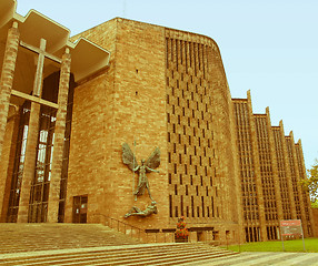 Image showing Retro looking Coventry Cathedral