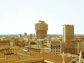 Image showing Retro looking Milan, Italy