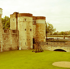 Image showing Retro looking Tower of London