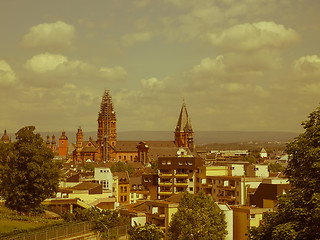 Image showing Retro looking Mainz Germany