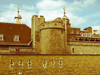 Image showing Retro looking Tower of London