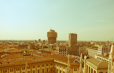 Image showing Retro looking Milan, Italy