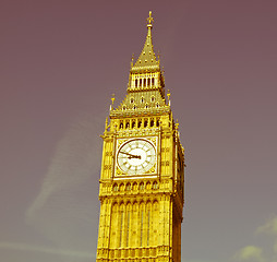 Image showing Retro looking Big Ben