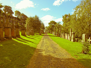 Image showing Retro look Glasgow necropolis