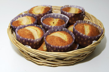 Image showing muffin in a breadbasket