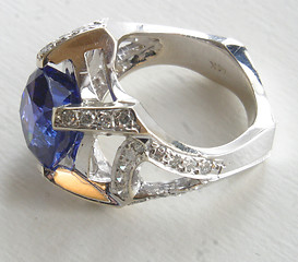 Image showing blue stone ring