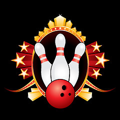 Image showing Bowling design