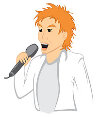 Image showing Man with mic