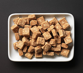 Image showing brown sugar cubes