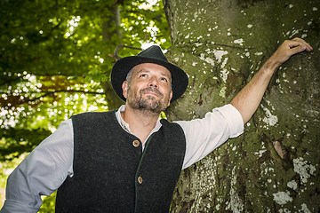 Image showing Portrait of traditional Bavarian man