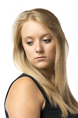 Image showing Portrait sad girl