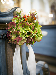 Image showing Church flower arrangement