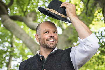 Image showing Portrait of traditional Bavarian man