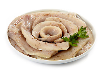 Image showing salted marinated herring