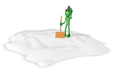 Image showing snow shovel