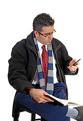 Image showing Man on the cell phone.